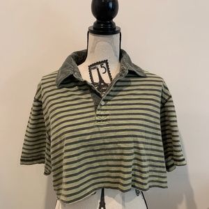 Lucky Brand Cropped Polo